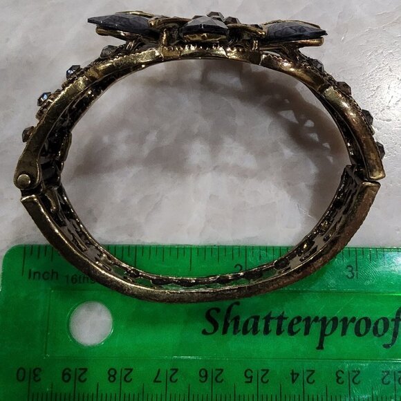 SDLZ Bracelet Statement Lattice Cuff Flower - Picture 4 of 5